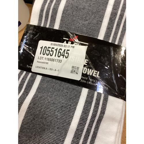 All-Clad Striped Dual Kitchen Towel in Black