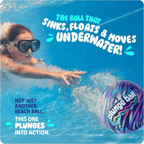 HydroSport Plunge Ball - Pool Toys - Swimming Pool Games for Kids, Adults and Family - Water Balls - Water Toys for Kids Ages 8-12 - Teens, Boys Fun Stuff - Swim Balls Sports Accessories (9 Inch)