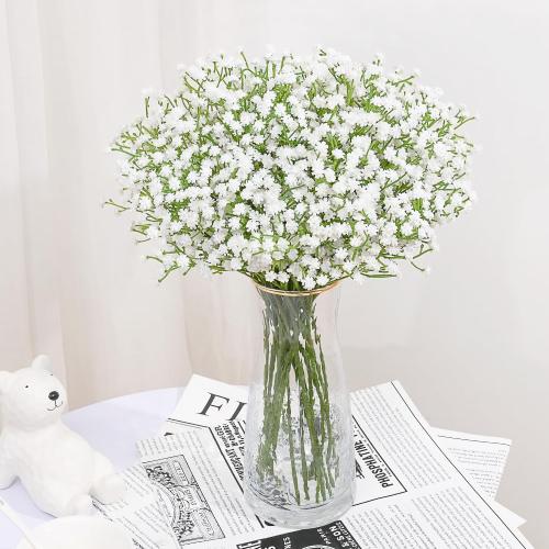 Babys Breath Artificial Flowers 10 PCS White Artificial Baby Breath Flowers
