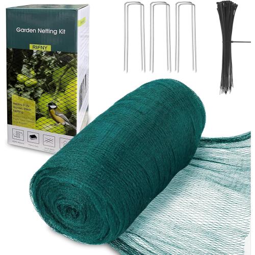 RIFNY Bird Netting for Garden Protection, 13 x 40FT Mesh Garden Netting