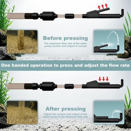 30-100 Gal Fish Tank Cleaner Vacuum Aquarium Vacuum Gravel Cleaner Electric