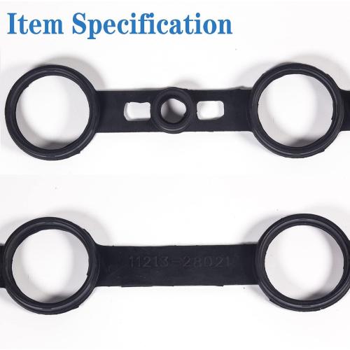 VS50530R for Scion TC XB Valve Cover Gasket Seal 2.4L Toyota Camry Corolla Highlander Matrix Rav4 Pontiac Vibe 2.0 2.4L 2AZFE 112130H010 11213-0H010 2001 2002 2003 2004 2005 2006 2007 2008 2009-12