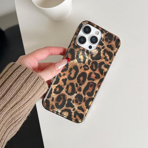 for iPhone 16 Pro Max Glitter Leopard Print Phone Case