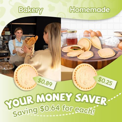Uncrustable Sandwich Maker Sealer Cutter, Round Shape, Grey