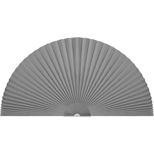 MALOKI Arch Window Shade,Light Filtering Pleated Shade,Half Circle Fabric Blinds Room Darkening Shades Easy Install Blinds Semi Circle Window Cover (1, Grey, 72x36)