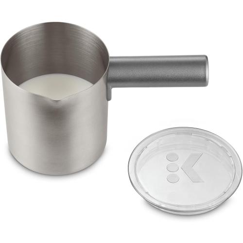 Keurig K-Café Milk Frother Cup Replacement Part or Extra,80 milliliters Hot and Cold Frothing, Compatible with Keurig K-Café Coffee Makers Only, Nickel
