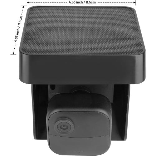 Uogw Solar Panel Charging Mount Compatible with Blink Outdoor 4 (4th Gen)/Blink Outdoor XT3/XT2/XT Camera,IP67 Weatherproof,Internal 3300mAh Battery Continuously for 365 Days-Upgrade Adjustment Angle