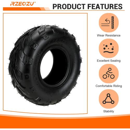 145/70-6 Tires Mini Bike Front Wheel Rims and Tire for CT100U GMB100