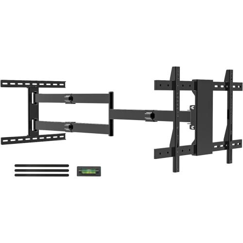 Ginkgo Long Arm Articulating TV Wall Mount for 37-75 Inch TVs, 47' Extra Long Full Motion Mount, Corner Swivel & Tilt Fits, Max VESA 600x400mm, 99 lbs. Loading, 16',18' Studs