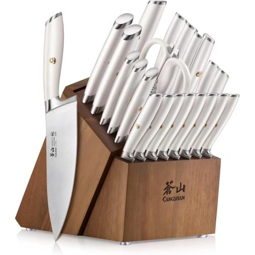 Cangshan L1 Series 23-Piece Classic Knife Block Set, Forged German Steel, 1027549