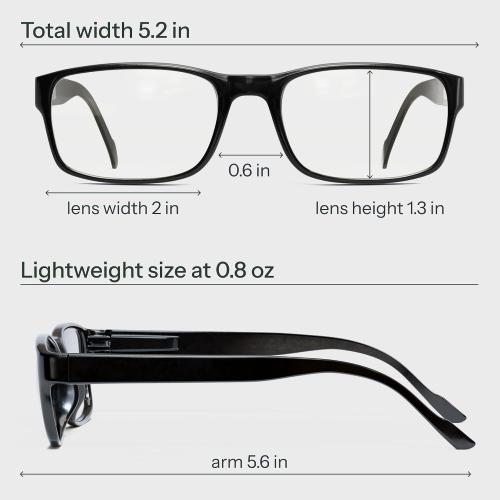 Gaoye 3.5 Professional Reading Glasses for All Day - Computer Readers with Blue Light Protection - Value Pack
