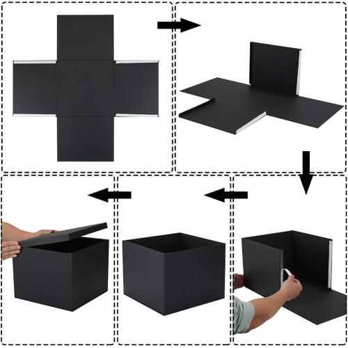 White Gift Box with Lid 7x7x6.5 Inches, for Presents Packaging