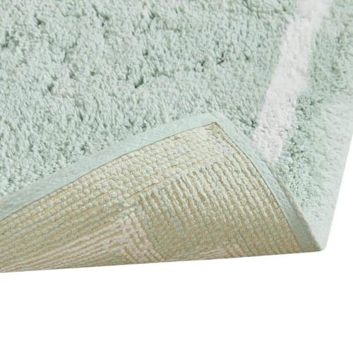 Ethan 20 in. x 30 in. Seafoam Tufted Cotton Rectangle Bath Rug