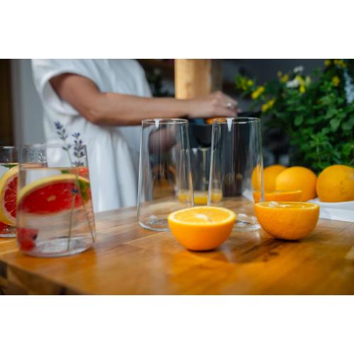 KROSNO Water Glasses Set of 4, 20.3 oz, Infinity Collection