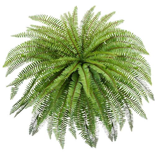 Velener 36 Inch Artificial Boston Fern Large Hanging Plant, Fake Fern Plants Bush Indoor for Home Decor, Faux Plants Outdoor, Garden, Office, Garden Decoration(Green)