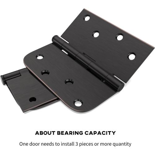Goldenwarm 3 Pack 4 inch Oil Rubbed Bronze Interior Door Hinges 4 x 4 Inch