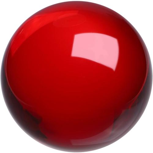 uxcell Round Crystal Sphere 60mm/2.4 Glass Solid Decorative Sphere Red