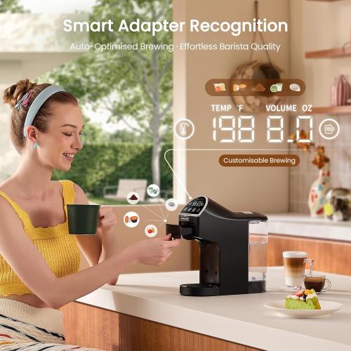Magician2 Mini 5-in-1 Coffee Maker & Machine for Pods & Grounds, LED Touch