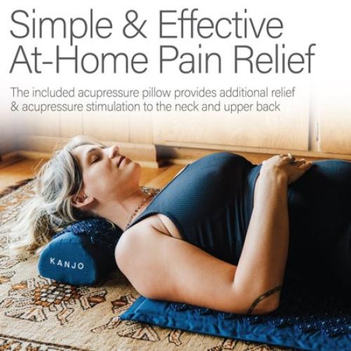 Kanjo Acupressure Mat Set Mat: 17 X 28 Inch / Pillow: 6 X 14 Inch Navy Blue KANNAVM