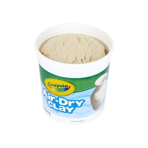 Crayola Air Dry Clay, Natural White Modeling Clay, 5 lb Bucket