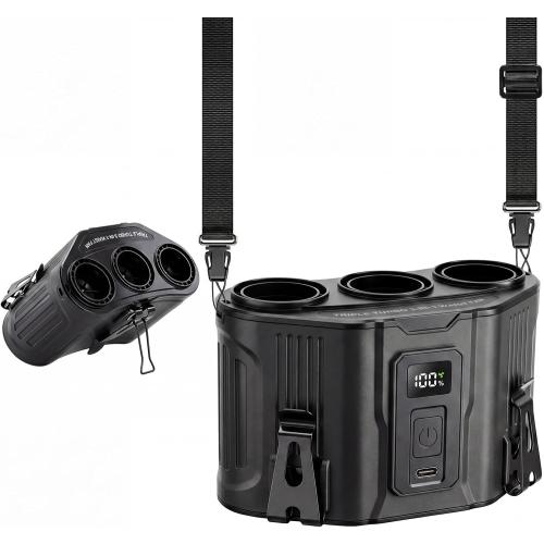 Portable Waist Fan, 12000mAh Rechargeable 3-Turbo Belt Fan