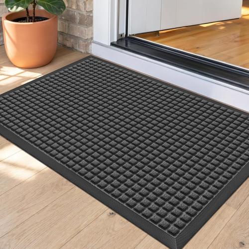 Front Door Mat Outside Entrance, Heavy Duty Doormat, 29.5x17
