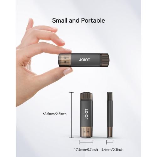 JOIOT 128GB USB C Flash Drive Dual USB 3.0 Flash Drive Type C   USB A Portable Type-C Flash Drive 2-in-1 USB-C Thumb Drive for Smartphone Tablet Computer Mac iPhone 15 Black