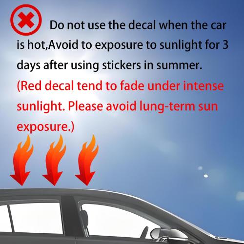 Car Hood Stripe Sticker Universal Auto Racing Stripes Body Side Decal Vinyl Stripe Sticker Accessories Modified Decoration for Car Vehicles (Red, 63 * 11'')