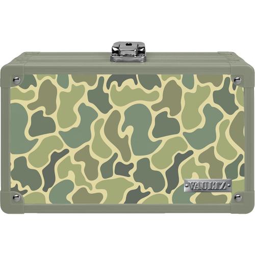 Vaultz Locking Pencil Box, Camo Design, Key Lock, Mesh Pocket