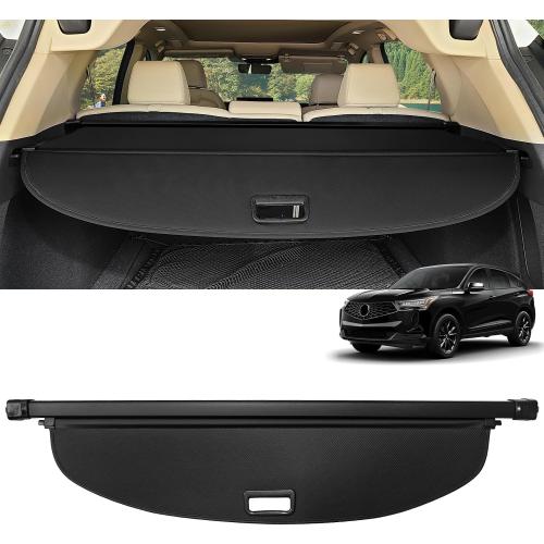 Cargo Cover for Acura RDX 2019-2025 2026 Accessories Retractable Trunk Cover Security Shielding Shade Cargo Luggage Cover Trunk Privacy Protection (Carbon Fiber Texture)