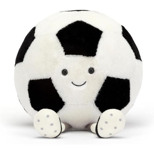 Jellycat Amuseables Soccer Ball Stuffed Toy, 12 inches - Soccer Ball Plush Gift for Sports Fans