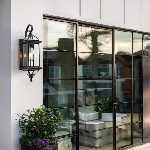 18.5in Outdoor Wall Light Oil Rubbed Bronze Porch Lantern Sconce
