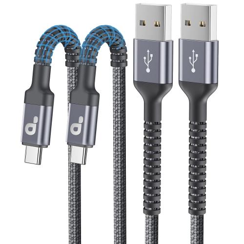 USB A to USB C for Carplay USB C Cable 3FT, Car Charger Cable 2Pack Short