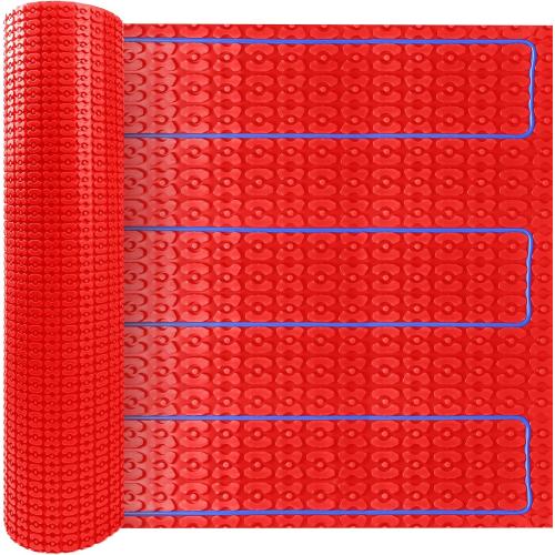 MAXKOSKO Heating Cable Underlayment Membrane, Easy Installation and Uncoupling Heated Floor Mat, Waterproof and Tile Anti-Fracture 161 Sq. Ft.