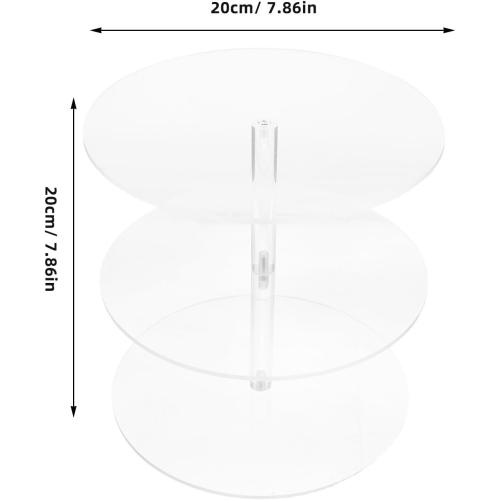 Crown Rack: 3-Tier Tiara Display Headband Rack - Clear Acrylic Crown Jewelry Stand Multi-Functional Display Shelf For Necklace Bracelet Wedding Party Retail Exhibitions