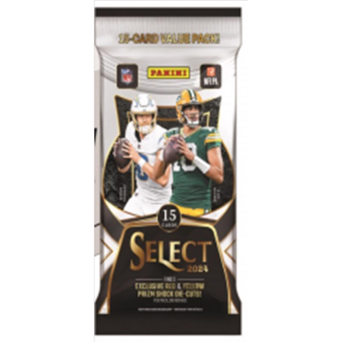 Panini NFL 2024 Select Football Fat Pack Trading Cards Multicolored 15 pc