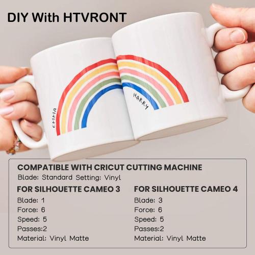 HTVRONT Matte Black Permanent Vinyl Roll, 12 x14FT, for Car Decals & Signs