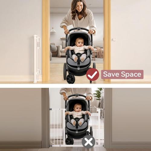 Momcozy Retractable Mesh Baby Gate or Dog Gate