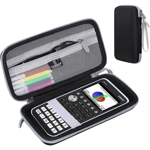 Hard Travel Case Replacement for CASIO PRIZM FX-CG50/CASIO FX-9750GIII/Texas Instruments TI-34/Texas Instruments BA II,Color Graphing Calculator - Tourmate，Case Only (Black   Gray, Basic)