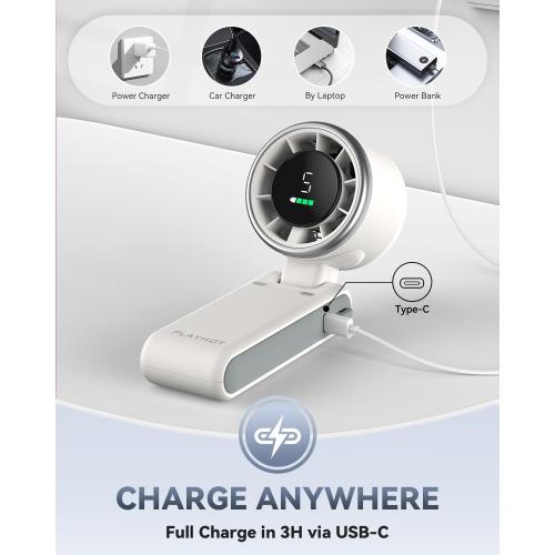PlayHot Portable Handheld Turbo Fan, Travel Essentials, Gifts for Women/Men