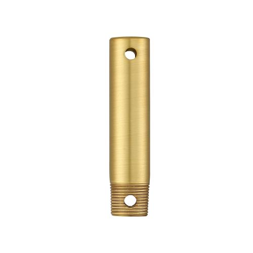 Fanimation Studio Collection Threaded 24-in Brushed Satin Brass Steel Indoor Angle Mount Capable Ceiling Fan Downrod adapter Downrod