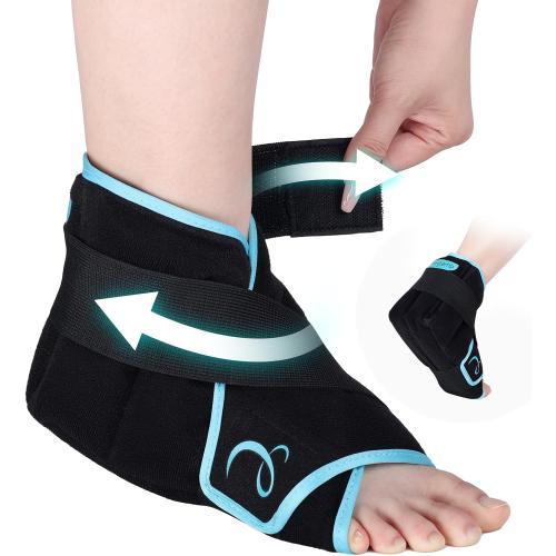 Comfytemp Ankle Foot Ice Pack Wrap for Plantar Fasciitis Relief, Heel Pain