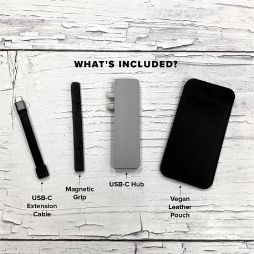 HyperDrive DUO HD28C-GRAY Docking Station - for Notebook/Tablet PC - 100 W - USB Type C - 6 x USB Ports - USB Type-C - HDMI - Wired