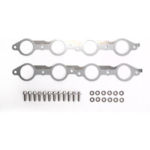 KAX LS MLS Exhaust Manifold Header Gasket Pair with Bolts for Chevy Silverado Sierra Suburban 1500 2500 HD LS1 4.8 5.3 5.7 6.0 6.2L 1997-2018