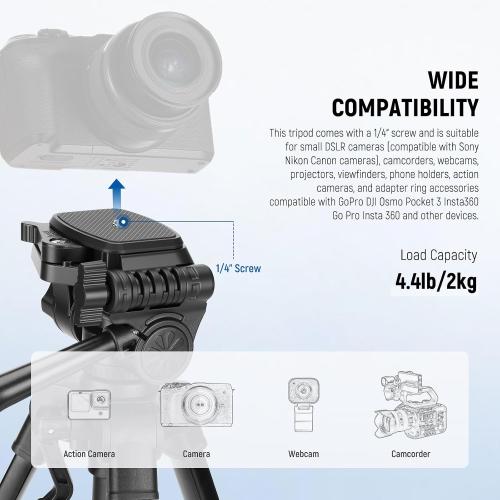 NEEWER Entry Level Version TP52 Mini Desk Phone Tripod Camera Webcam Stand