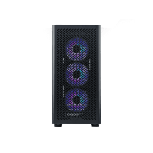 Cooler Master Elite 502 ATX High Airflow Minimalist PC Case, 410mm GPU Max, Compatible RTX 5090|RX 7090 XT, 360mm AIO Max, Type C, Tempered Glass, Triple 120mm aRGB PWM Fan, Intakes Grill