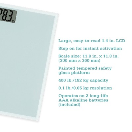 Thinner Glass Weight Scale Silver