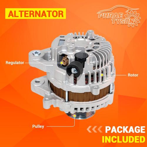 12V 95Amp Alternator Compatible with 2012-2015 Honda Civic 2016-2018 HR-V 1.8L Compatible with 2013-2015 Acura ILX 2.0L Replaces # 31100-R1A-A01 11537N