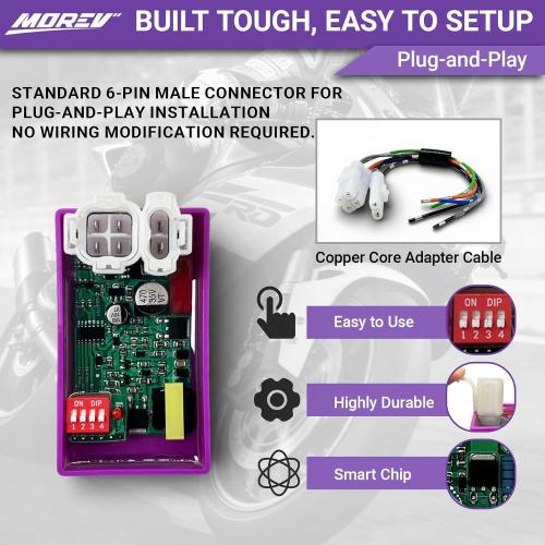 MOREV 6-Pin DC CDI Ignition Module for GY6 50cc-150cc Scooters and Go Karts