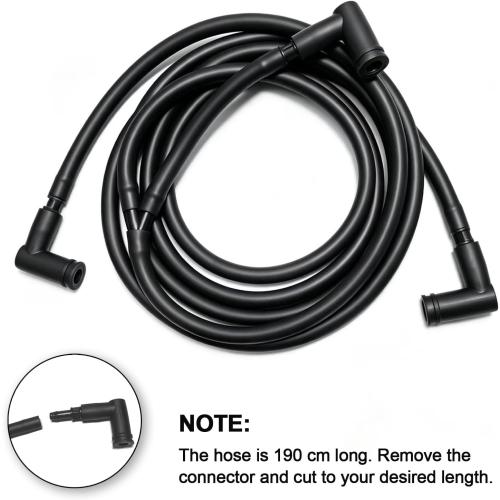 Windshield Washer Hose Jet fluid Spray Nozzles repair kit Compatible with 2013-2019 Wrangler JK JKU, 2013-2017 Jeep Wrangler Replaces 68197414AB, 68164356AB Windshield Washer Hose